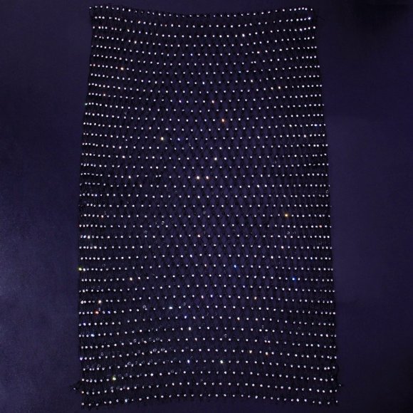 Bling Rhinestone Head Scarf Headband Jewelry Crystal Mesh Hair Accessories - Picture 6 of 6